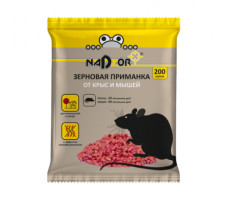 Зерновая приманка от мышей и крыс, 200г Nadzor/30 NASA201